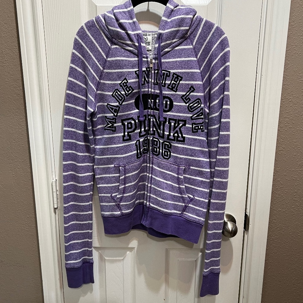 PINK Victoria's Secret Zip Up Hooded Jacket